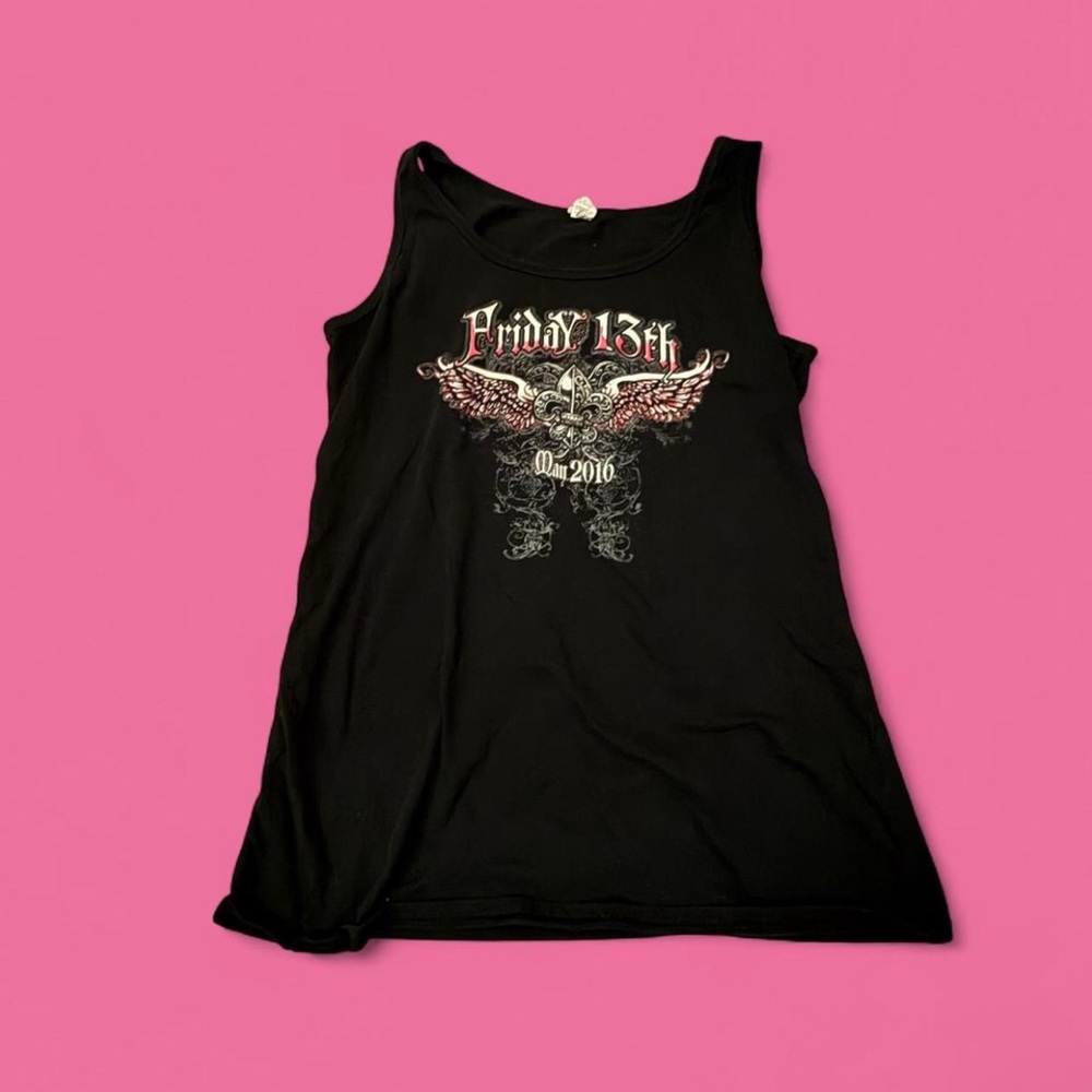 Goth grunge graphic tank top